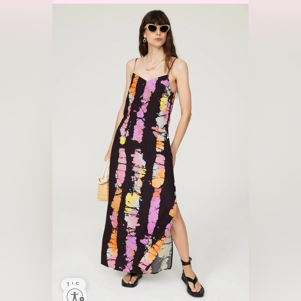 Vibrant Striped Maxi Dress